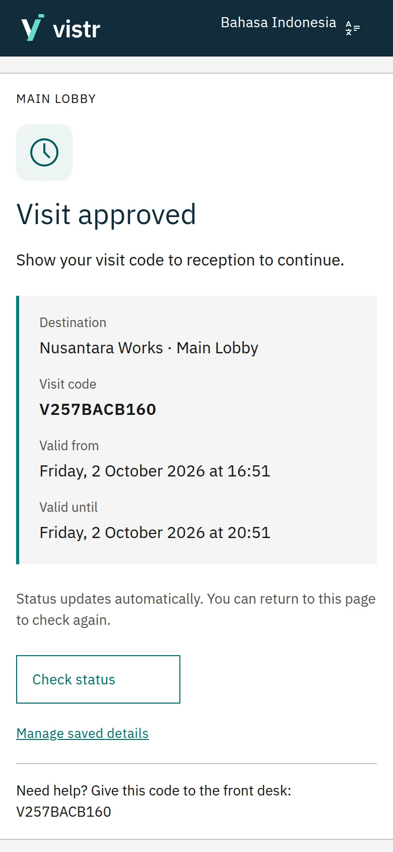 See approval and access readiness separately.