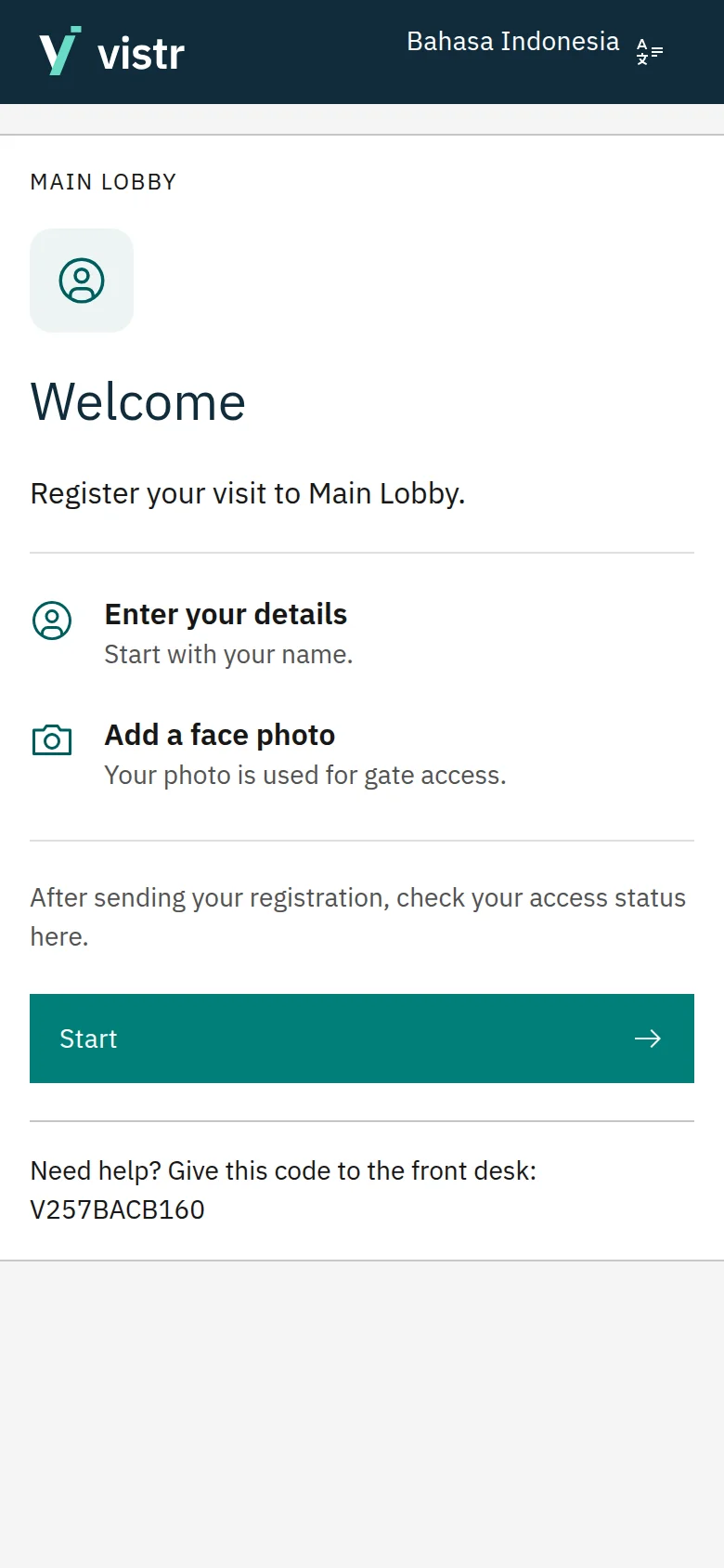 See the destination and what registration involves.